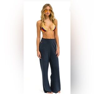 AN WIDE LEG POCKET SWEATPANTS - CHARCOAL